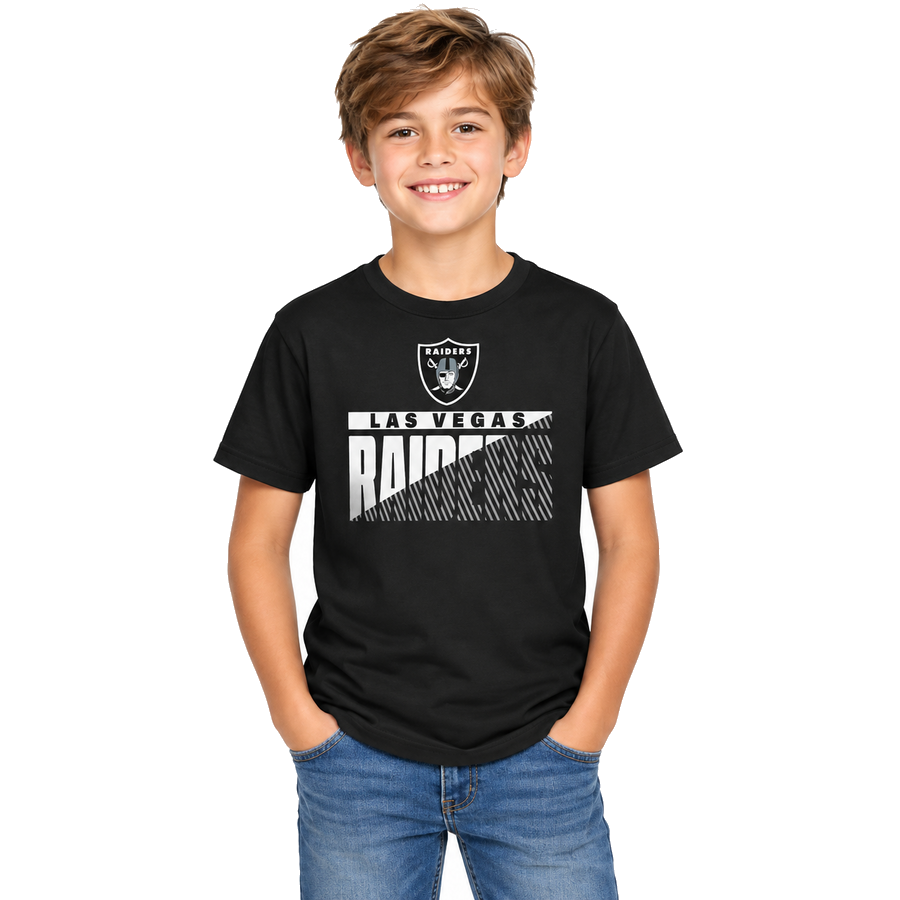 Las Vegas Raiders Black Over the Middle Kids Shirt