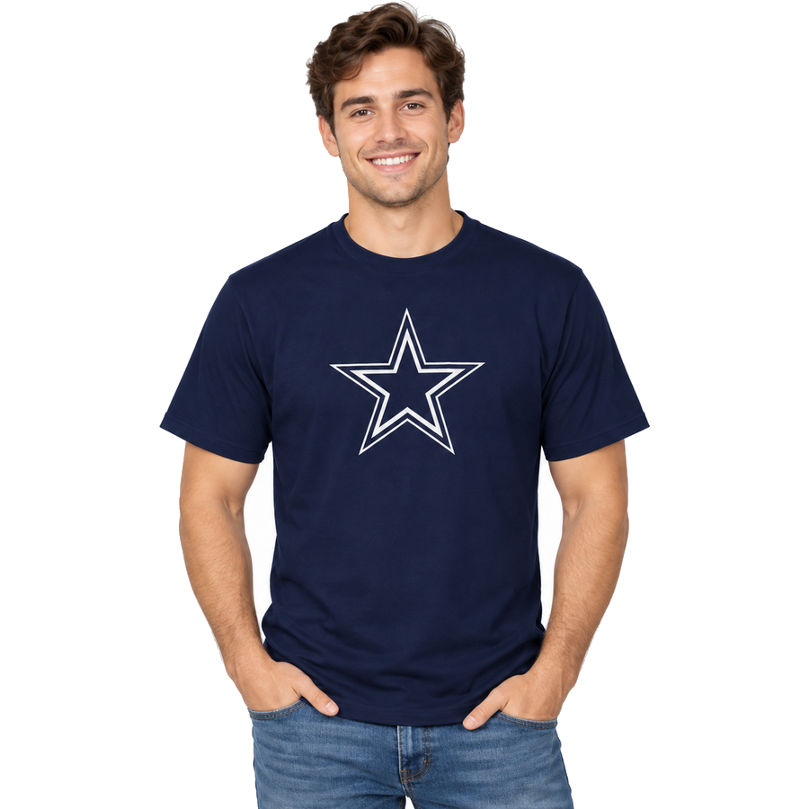 Dallas Cowboys Navy Blue '47Brand Primary Logo Shirt