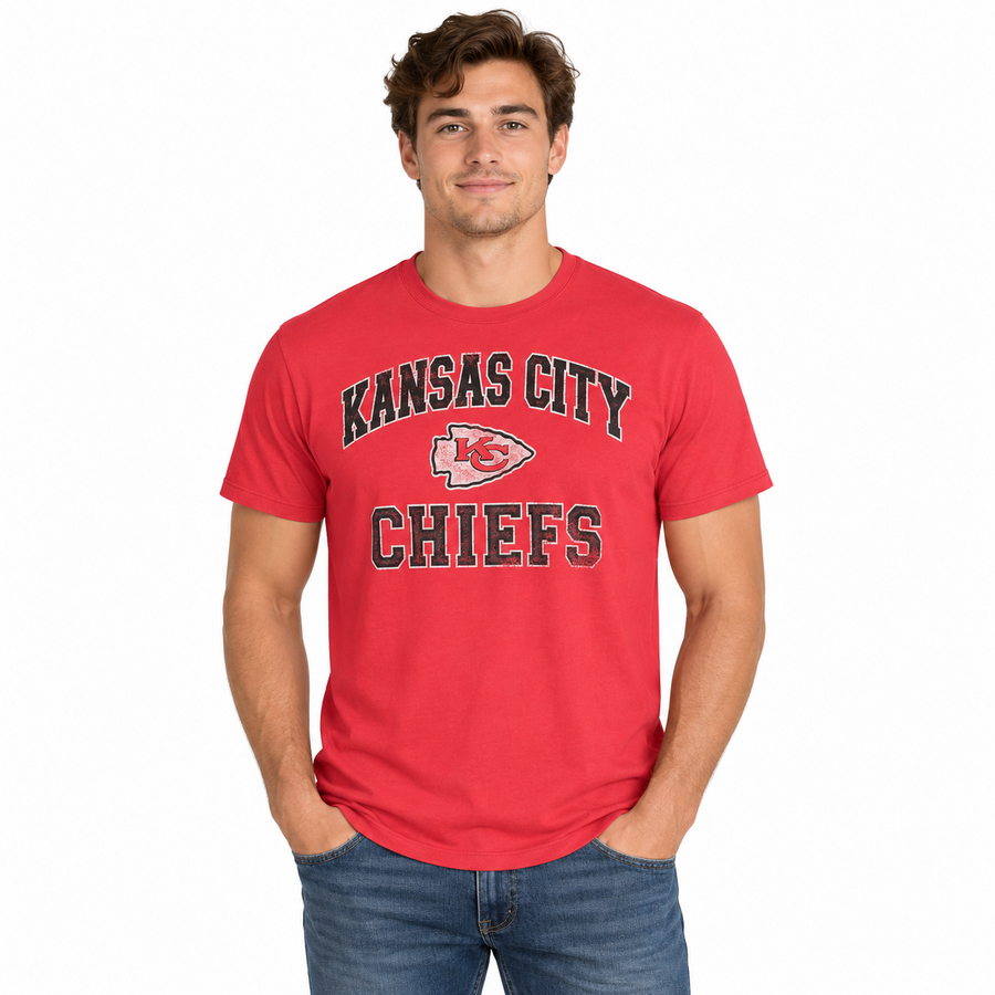 Kansas City Chiefs Racer Red '47 Brand Union Arch Franklin Shirt