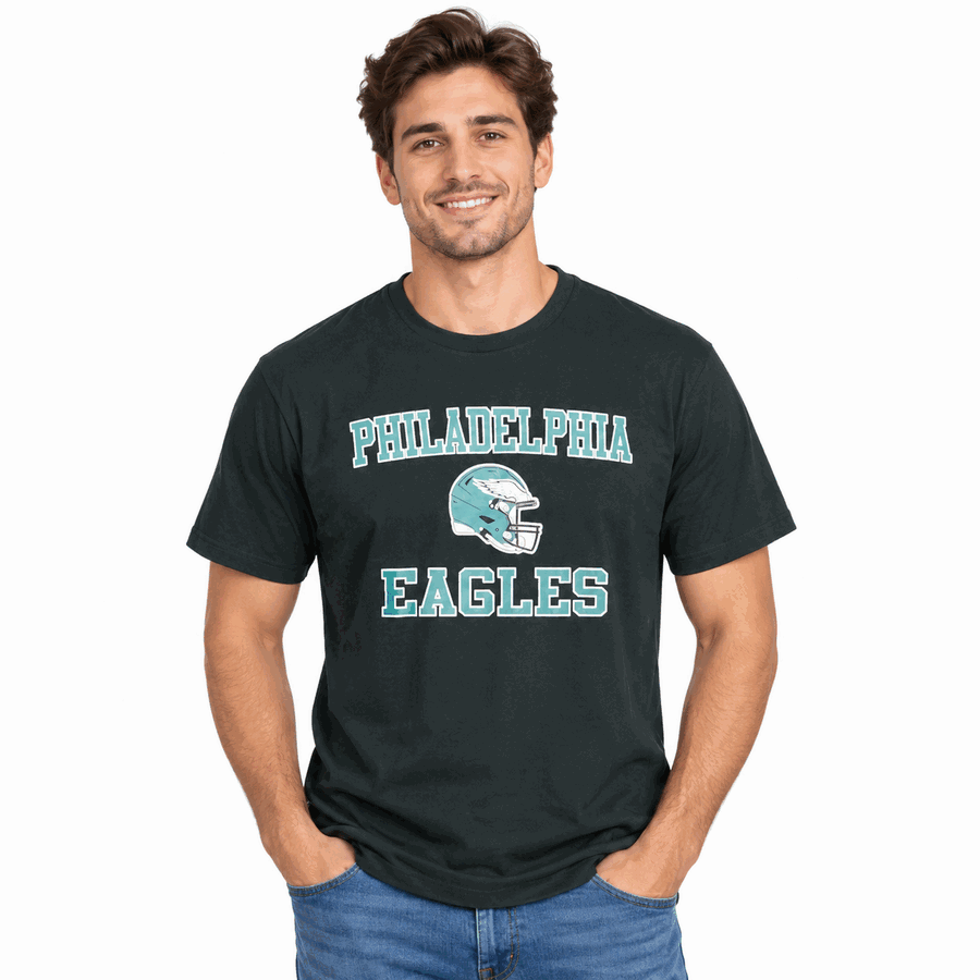 Philadelphia Eagles Black g-III Helmet Arch Shirt