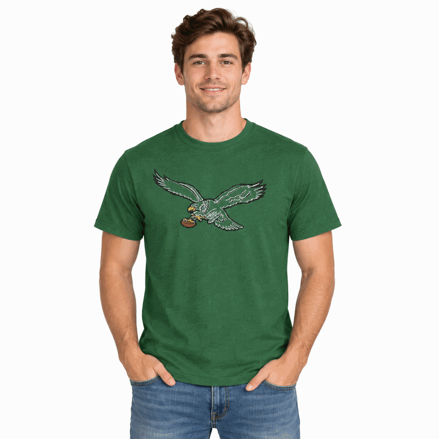 Philadelphia Eagles Retro Kelly Green Premier '47Brand Shirt