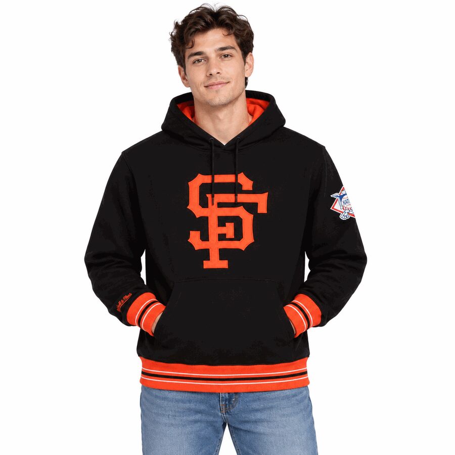 San Francisco Giants Playoff Win Mitchell and Ness Hooded Sweatshirt