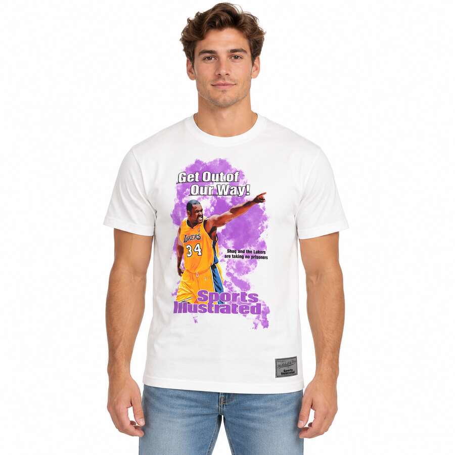 Los Angeles Lakers Shaquille O'Neal Mitchell and Ness Sports Illustrated Shirt