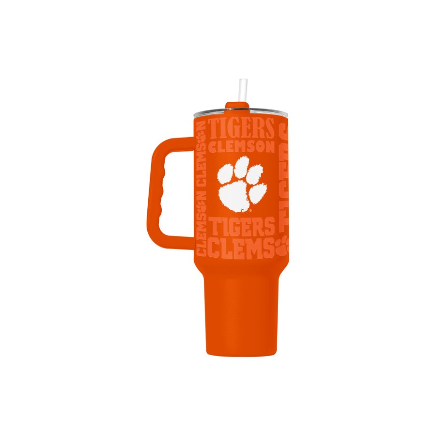 Clemson Tigers Powdercoat Replay Tumbler 40oz