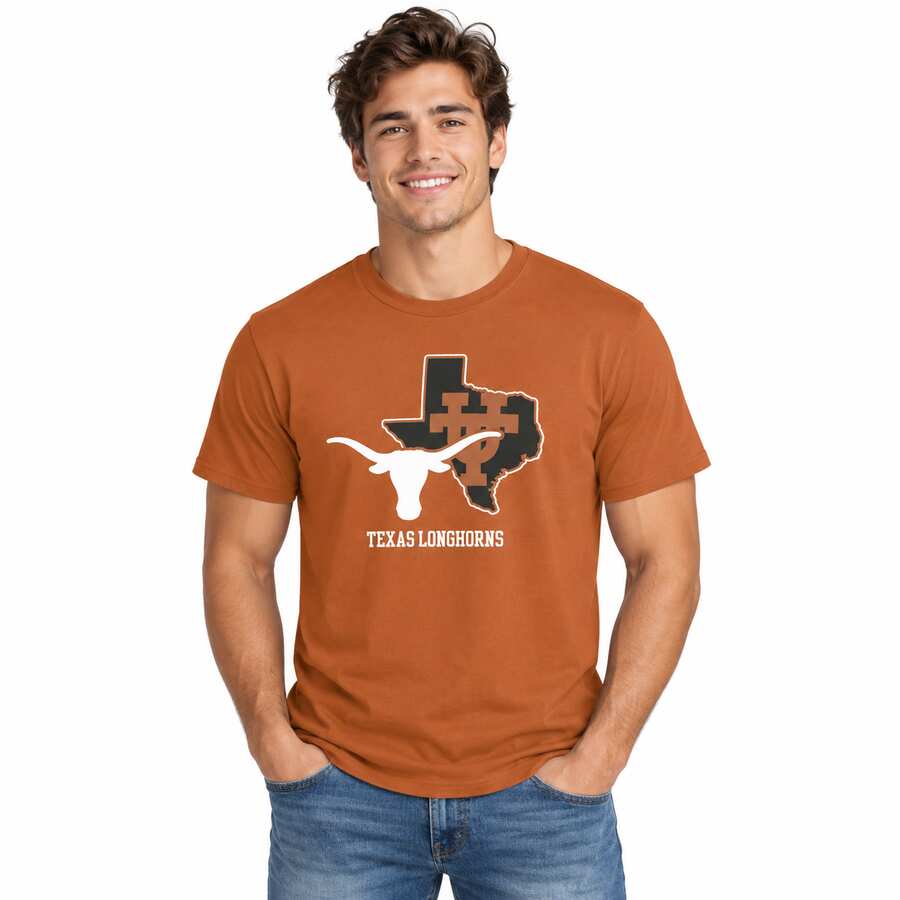 Texas Longhorns Burnt Orange State Logo Shirt