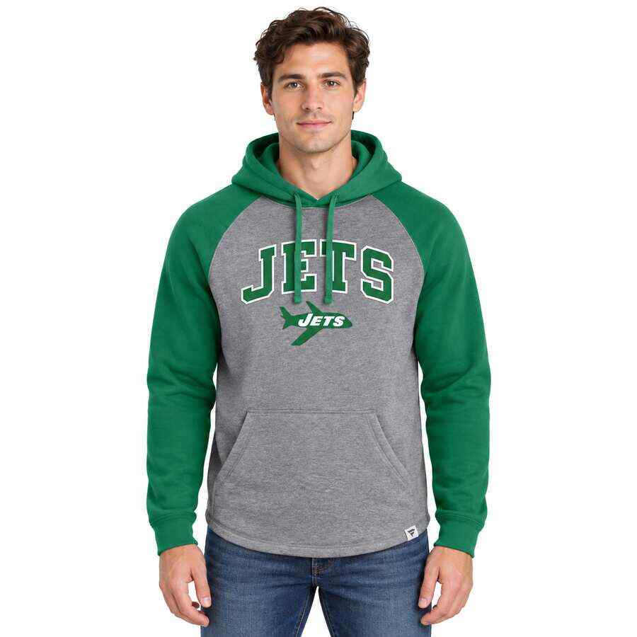 New York Jets Tackle Hooded Sweatshirt - Large