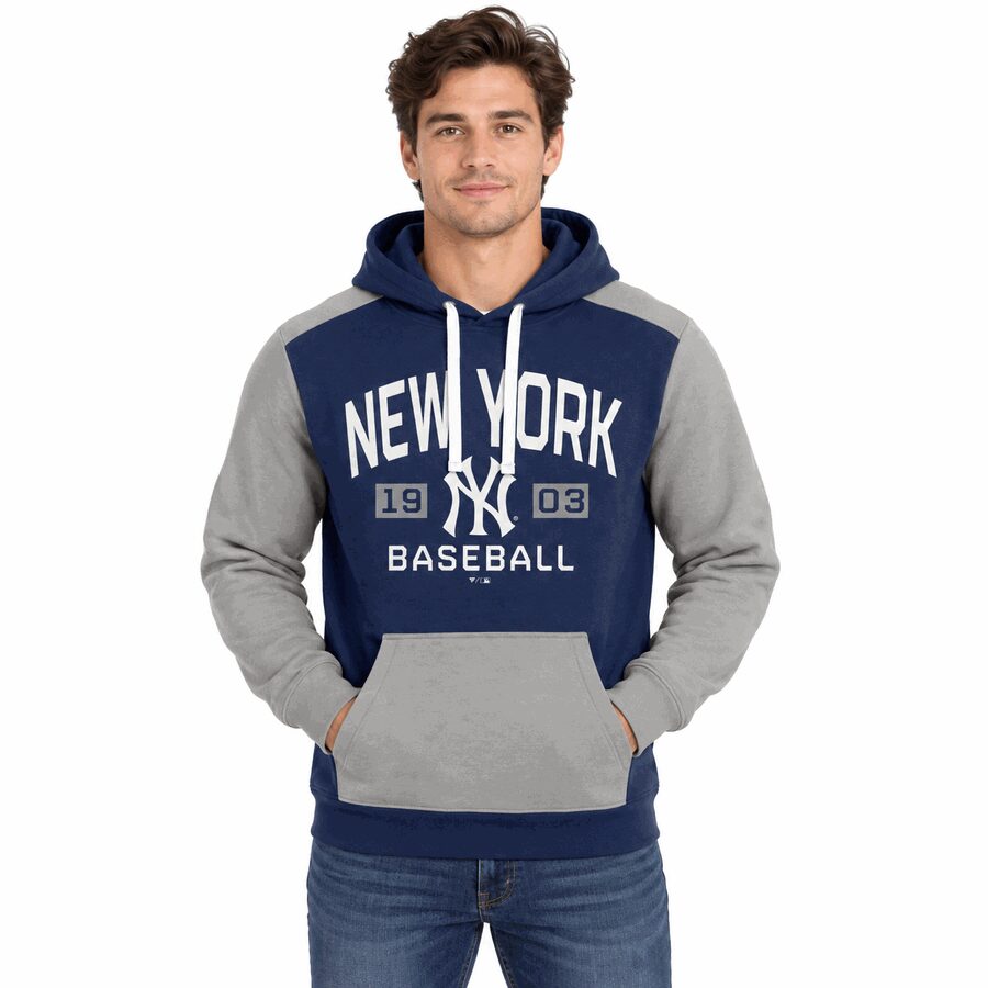 New York Yankees Colorblock Hooded Sweatshirt