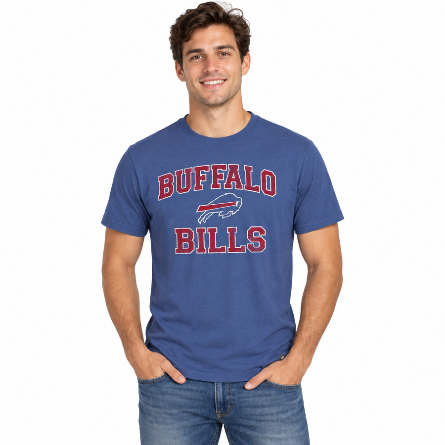 Buffalo Bills Cadet Blue '47Brand Union Arch Shirt