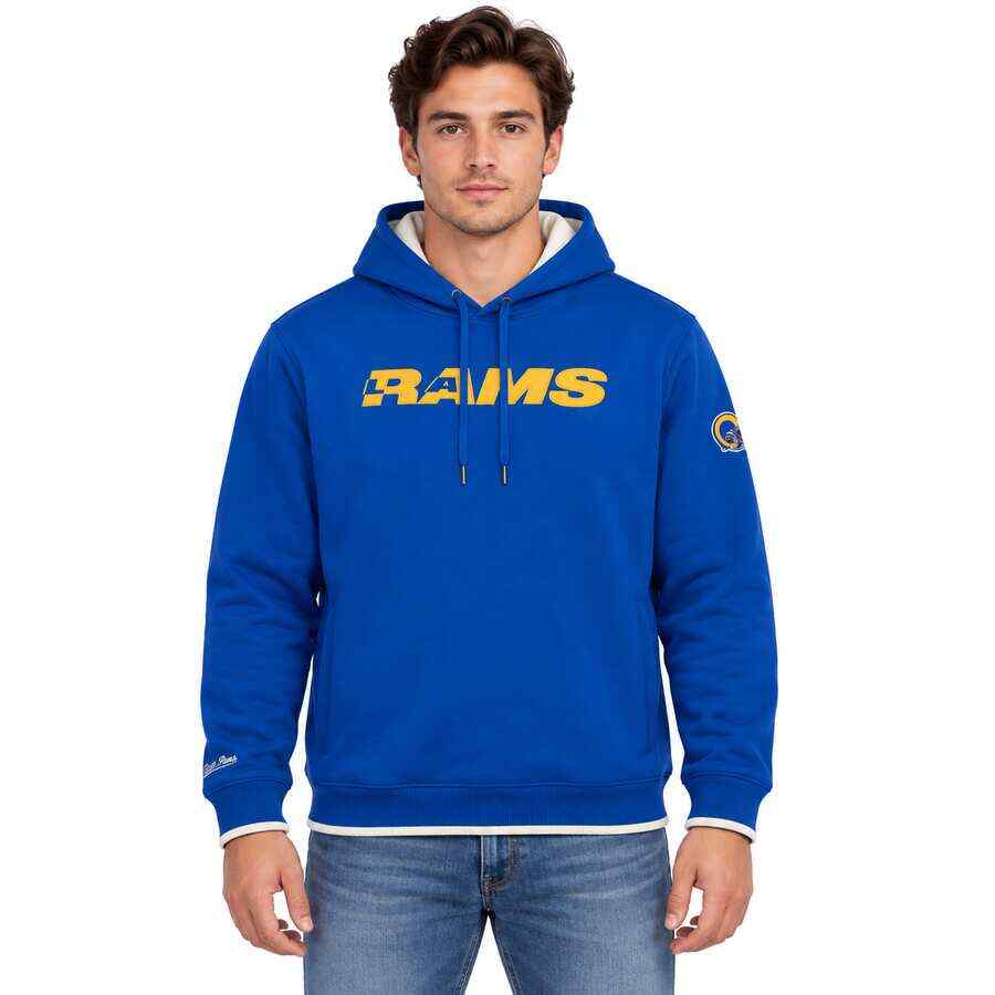 Los Angeles Rams Team Legacy Mitchell and Ness Hooded Sweatshirt