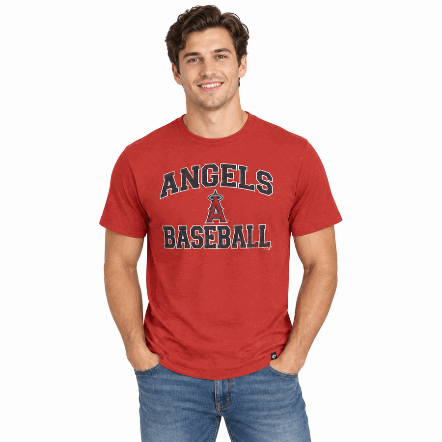 Los Angeles Angels Red '47Brand Union Arch Premier Shirt