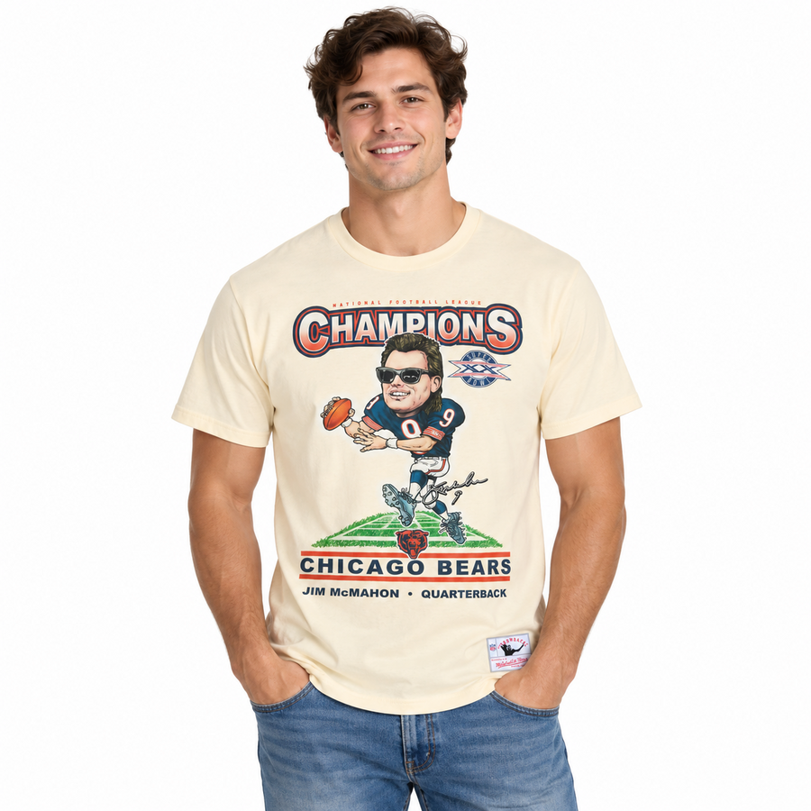 Chicago Bears Jim McMahon Mitchell and Ness Caricature Shirt