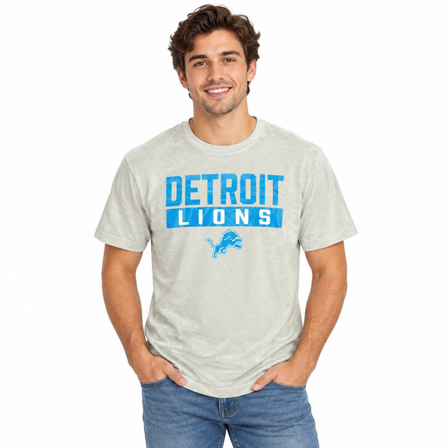 Detroit Lions Grey Fanatics Combo Classic Shirt