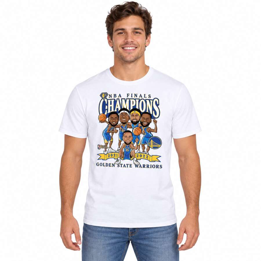 Golden State Warriors Champions Caricature Shirt