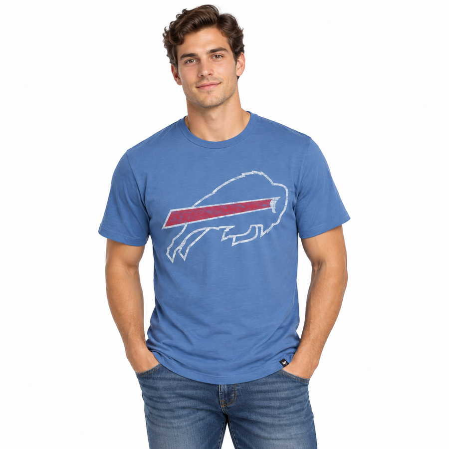 Buffalo Bills Cadet Blue'47Brand Premier Franklin Shirt