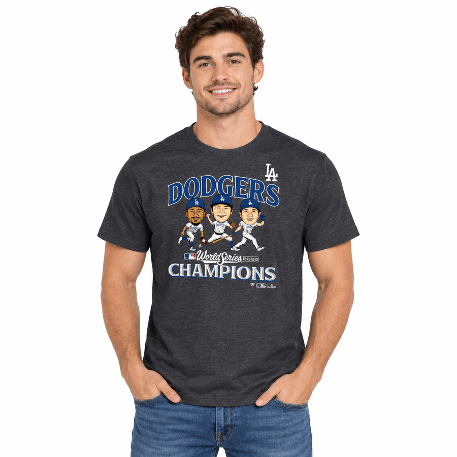 Los Angeles Dodgers 2025 World Champions Caricature Shirt