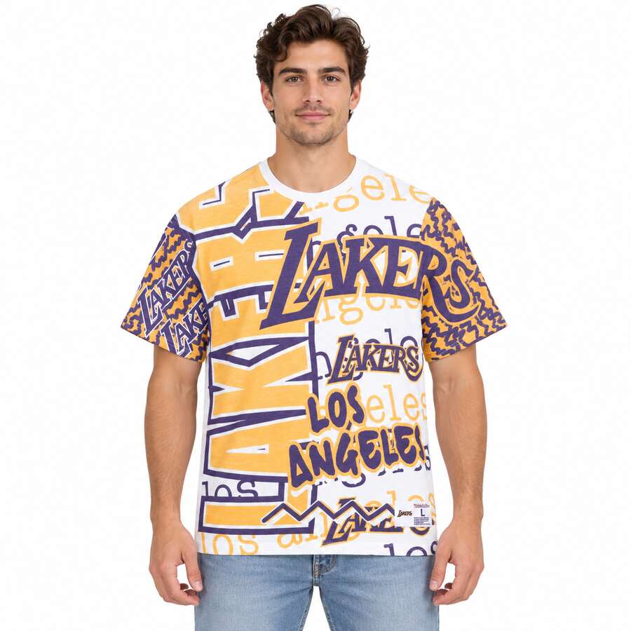 Los Angeles Lakers Jumbotron 2.0 Sublimated Mitchell and Ness Shirt