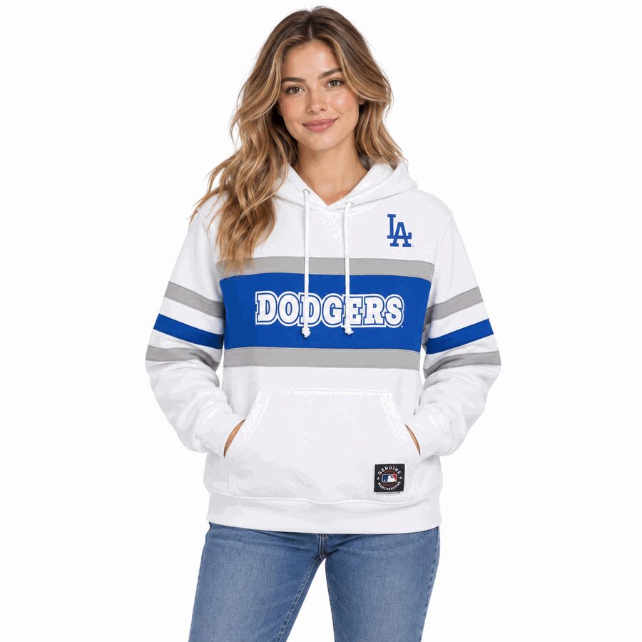 Los Angeles Dodgers Ladies Mitchell and Ness Head Coach Hooded Sweatshirt
