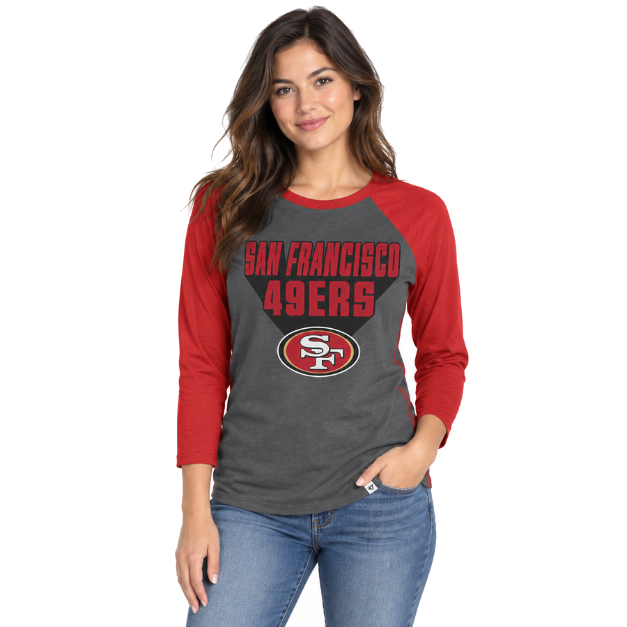 San Francisco 49ers Ladies Submarine Jetset Raglan '47 Brand Shirt