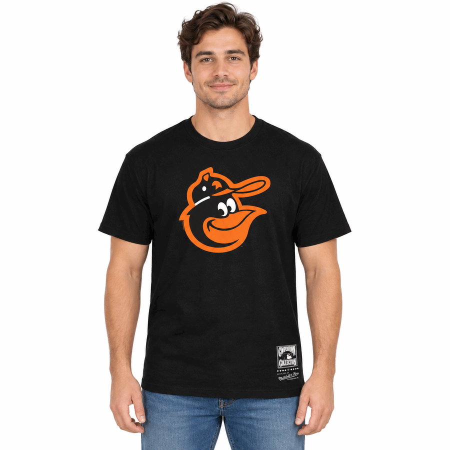 Baltimore Orioles Black Retro Mitchell and Ness Shirt