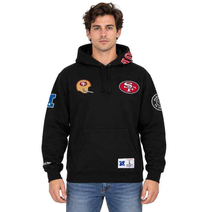 San Francisco 49ers City Collection Mitchell and Ness Hooded Sweatshirt