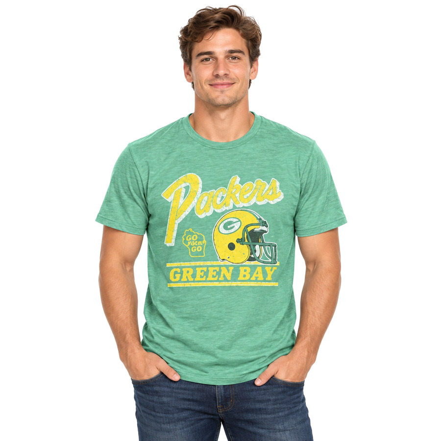 Green Bay Packers Historic Green Elm '47 Brand Franklin Shirt